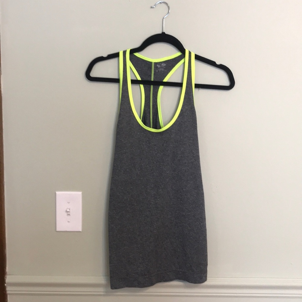 Gray workout tank
